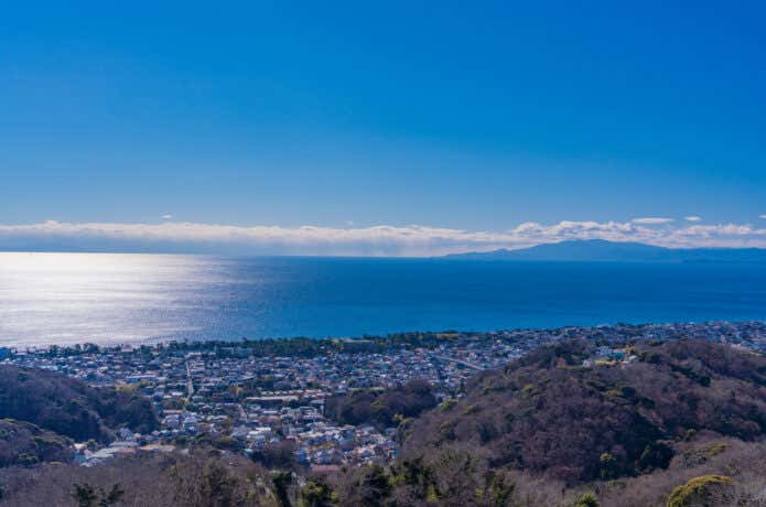 高麗山（湘南台）からながめる相模湾