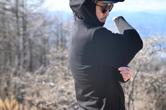 ワークマン メリノテックの高いストレッチ性