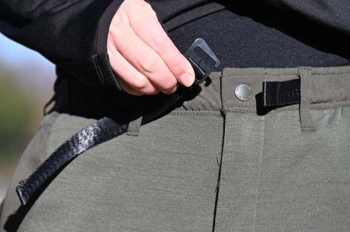 ワークマン メリノテック クライミングパンツのベルト