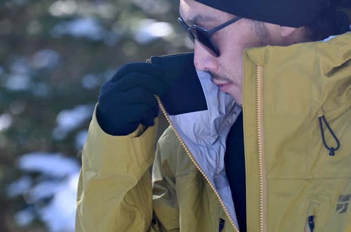 エバーブレスプリモの襟の裏地