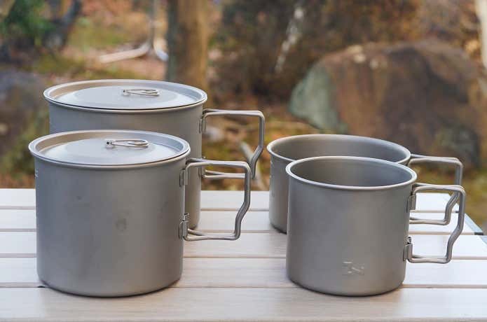 ゼインアーツ　チタニウムポット　チタニウムマグ