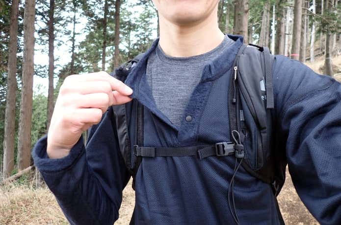 BODY TOUGHNESSのフライウォームの便利なスナップボタン