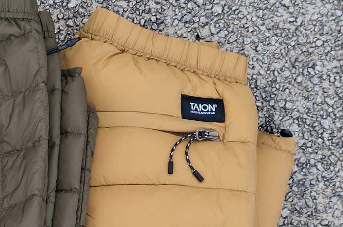 マウンテン パッカブル ボリュームダウンパンツのバックポケット