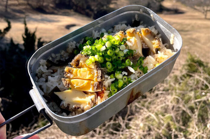 メスティンレシピ / あわびご飯