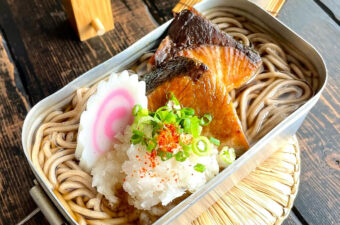 メスティンレシピ / ブリの照焼蕎麦