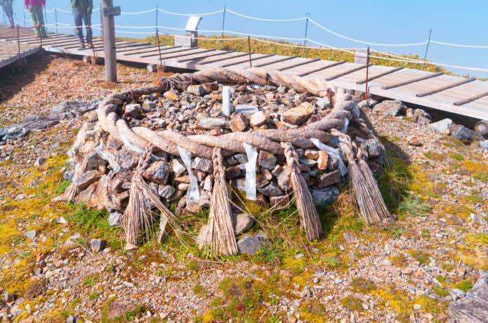 剣山山頂の三角点