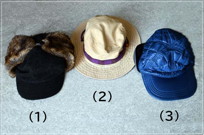 「Hat Care Kit」を使って実際にメンテナンスする帽子3点