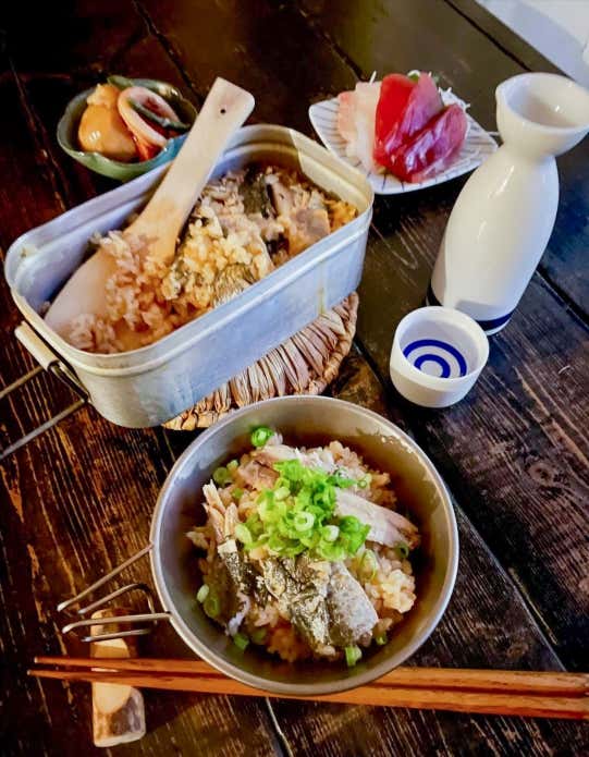 イワシの炊き込みご飯　完成