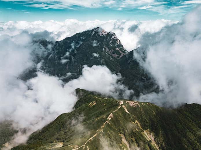 仙丈ヶ岳からの展望