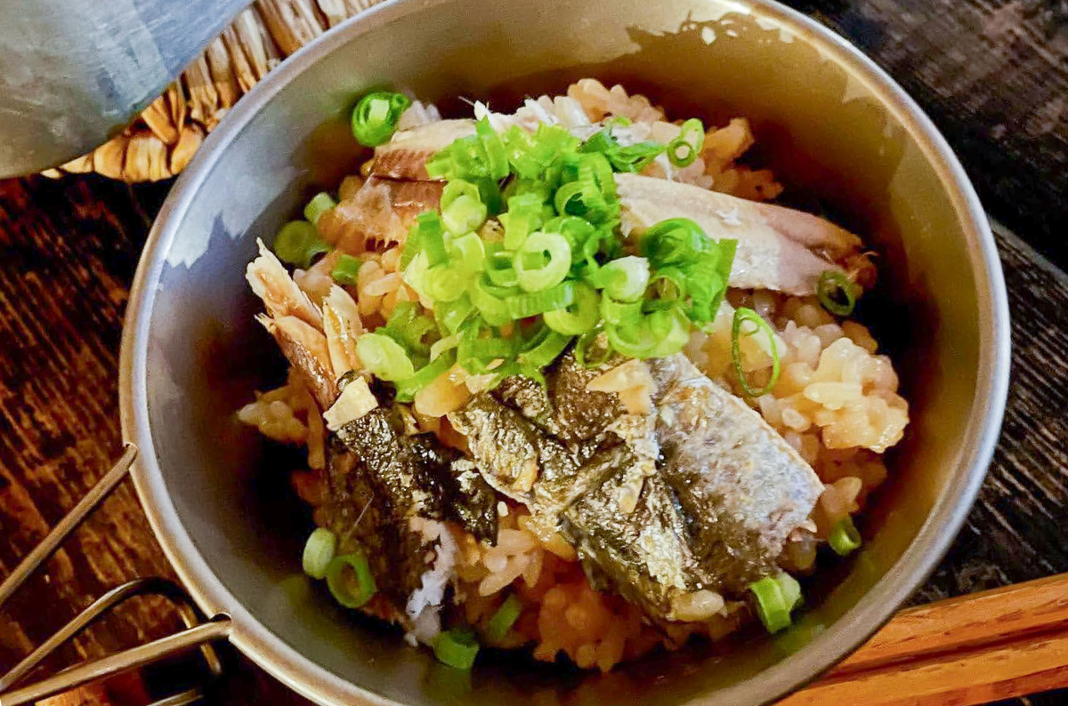 メスティンレシピ / イワシの炊き込みご飯