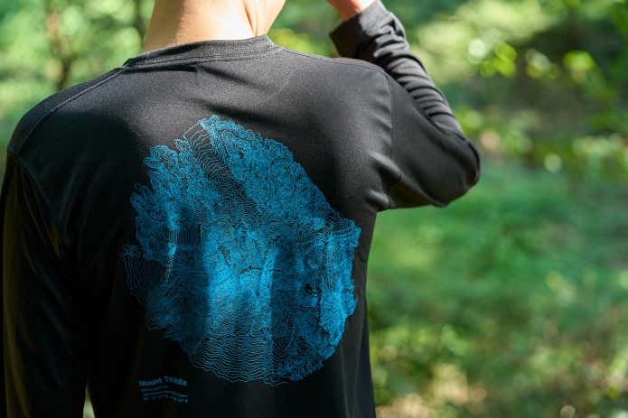 等高線 T-shirt（ロングスリーブ）
