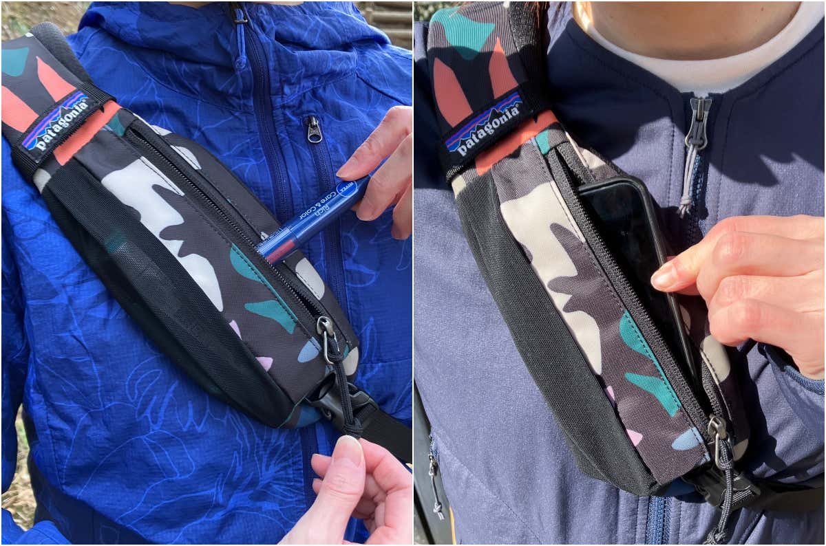 パタゴニア　アトムスリングの前面ポケット