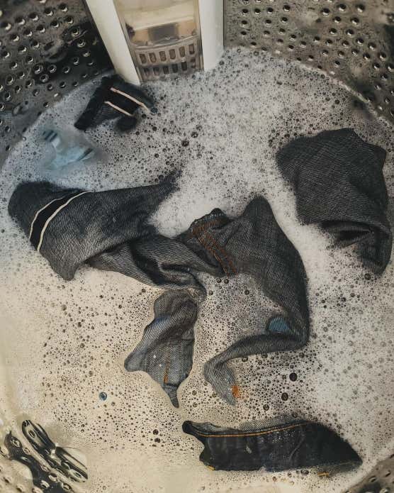 すすぎ1回で水も時間も節約