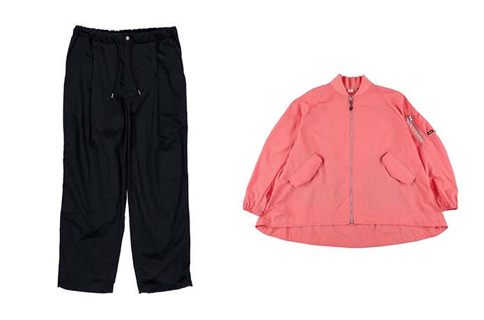 NYLON TUSSER TRACK PANTS & NYLON TUSSER JKT W
