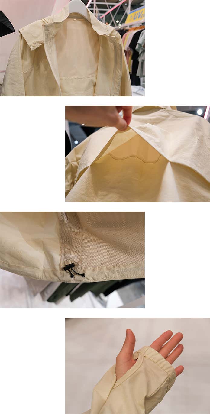 ベンチレーションとサムホール