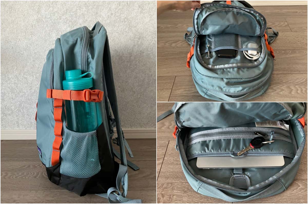 パタゴニア「レフュジオ・デイパック 26L」の収納部