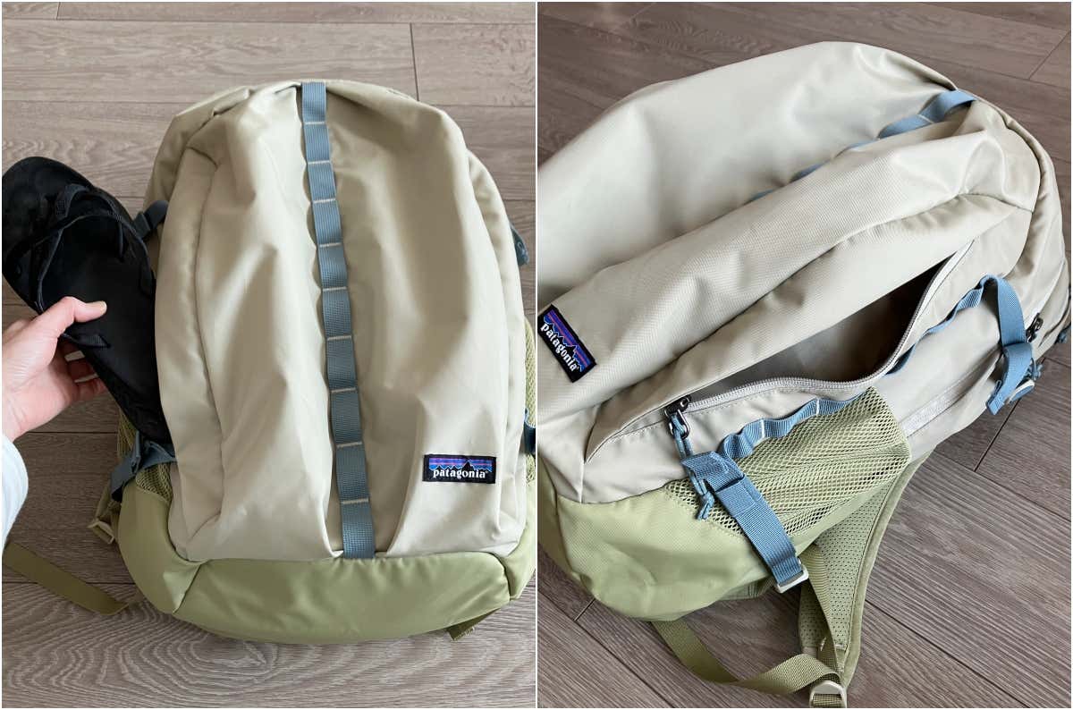 パタゴニア「レフュジオ・デイパック 32L」のフロントポケット