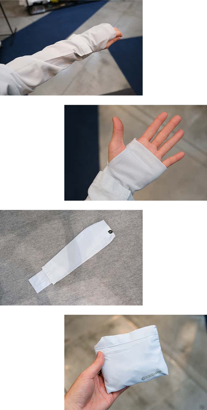 XShelter 暑熱α アームカバー ディテール