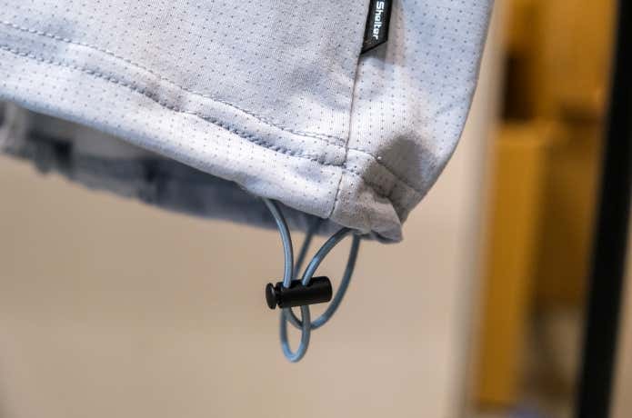 XShelter 暑熱β ワイド半袖Tシャツ 裾のドローコード