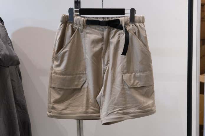 ショートパンツにした様子