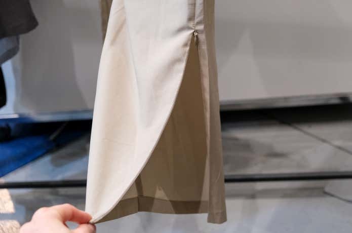 裾のベンチレーション