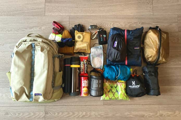 パタゴニア「レフュジオ・デイパック 32L」の収納例