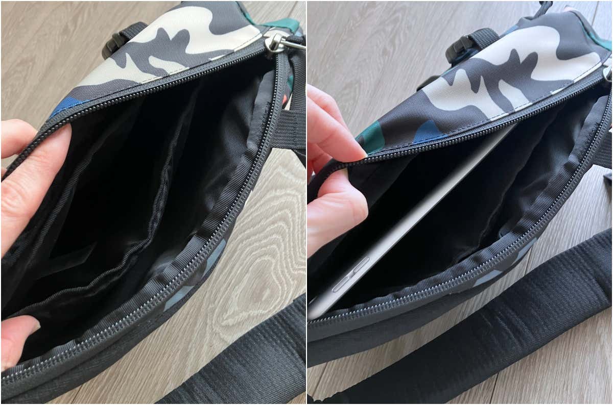 パタゴニア　アトムスリングのメイン収納スペース