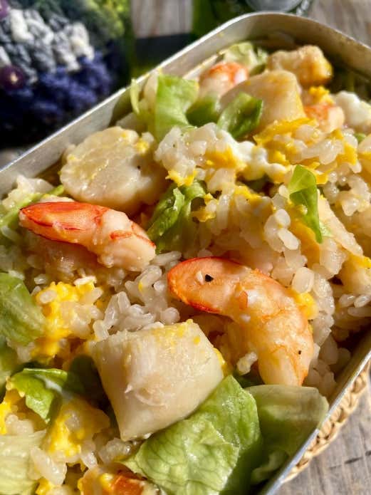 海鮮炊き込みチャーハン　完成