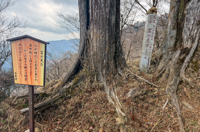 江戸時代には茶屋が置かれていたという富士見台