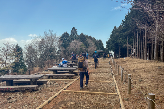 広々とした見晴台