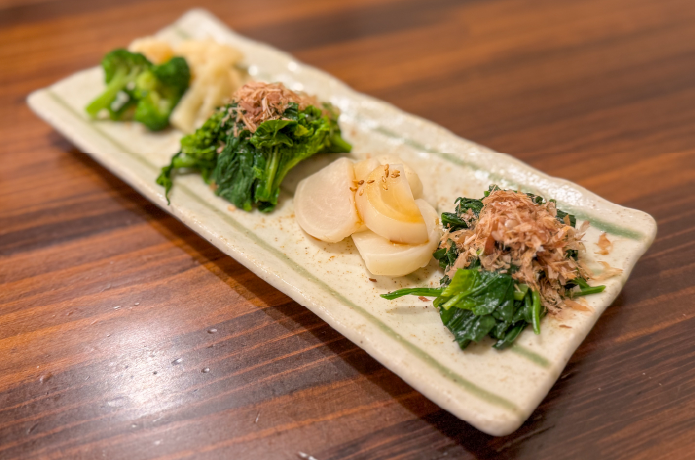 地野菜のおひたし盛り合わせ