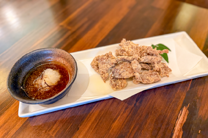 三崎マグロのにんにくしょうゆ竜田揚げ