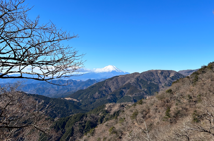 富士見台から眺める雄大な富士山