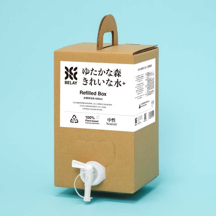 ゆたかな森きれいな水＋ 衣類用洗剤 リフィルボックス 4000ml　　