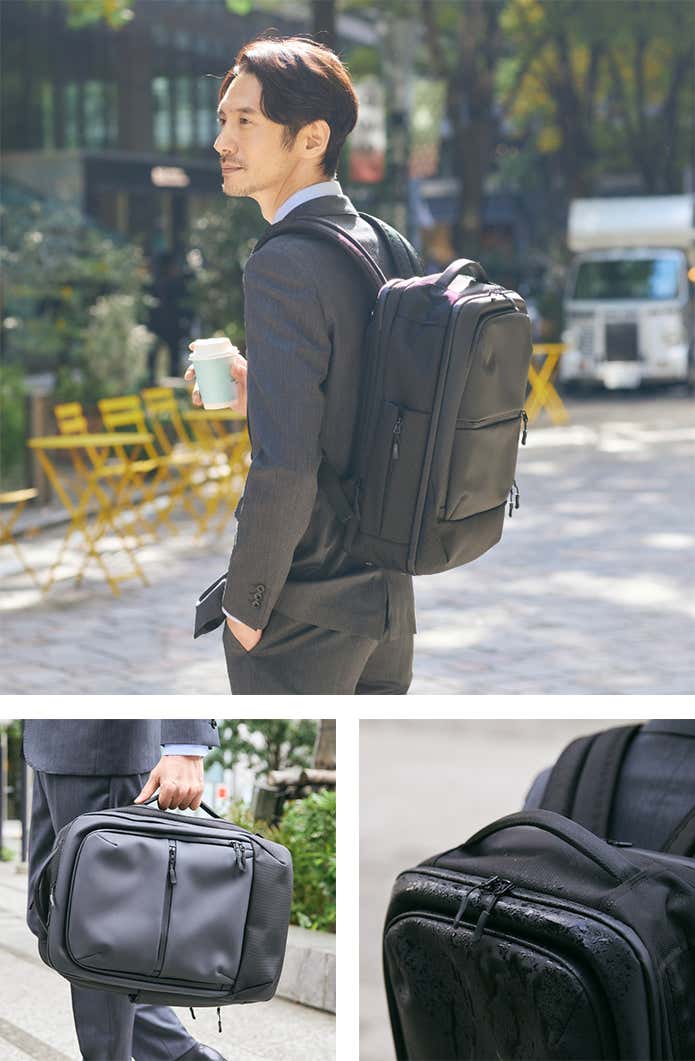 ミズノ　Biztripバックパック　使用イメージ