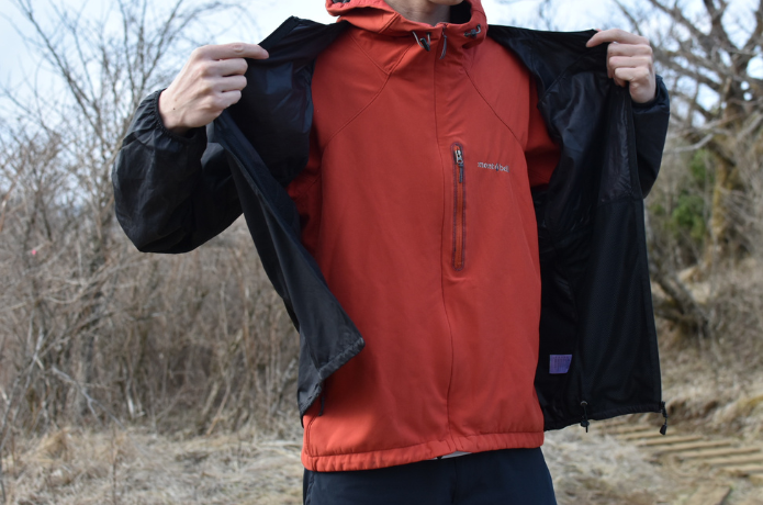 ウインドブラスト Vネックジャケット 重ね着