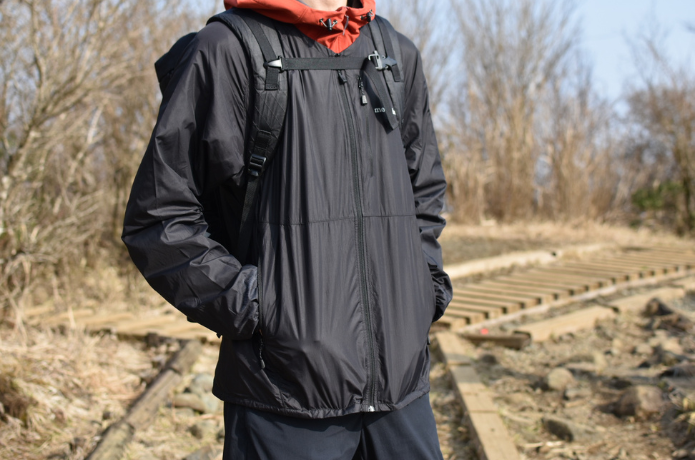 ウインドブラスト Vネックジャケット 着用画像