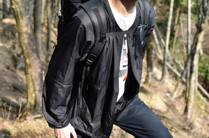 ウインドブラスト Vネックジャケット Tシャツ重ね着