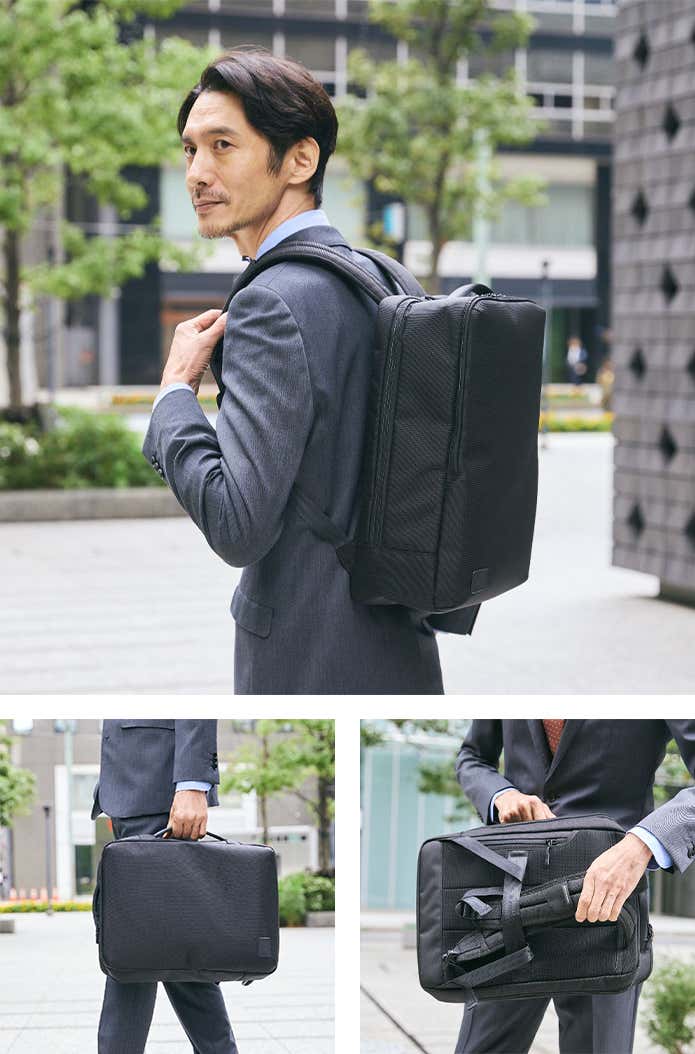 ミズノ　ビジネスバックパック　使用イメージ
