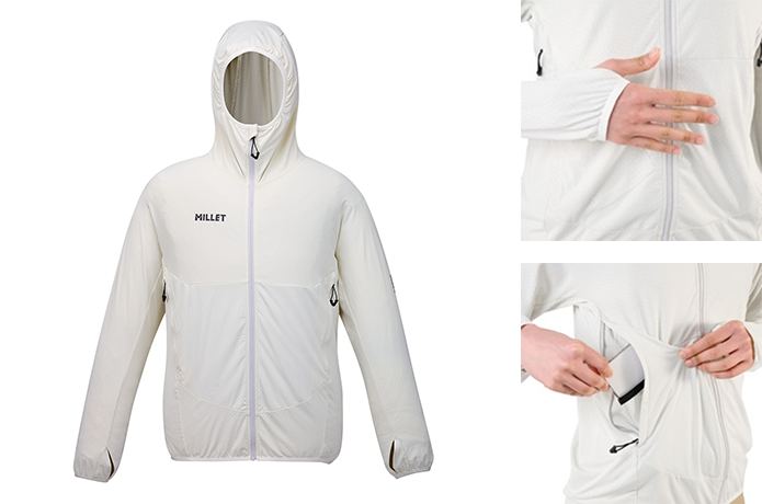 ミレー　ソル メッシュ フーディ