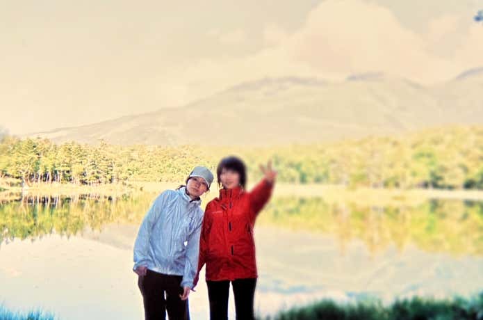 2005年頃に購入したフーディニ・ジャケットを着用している様子