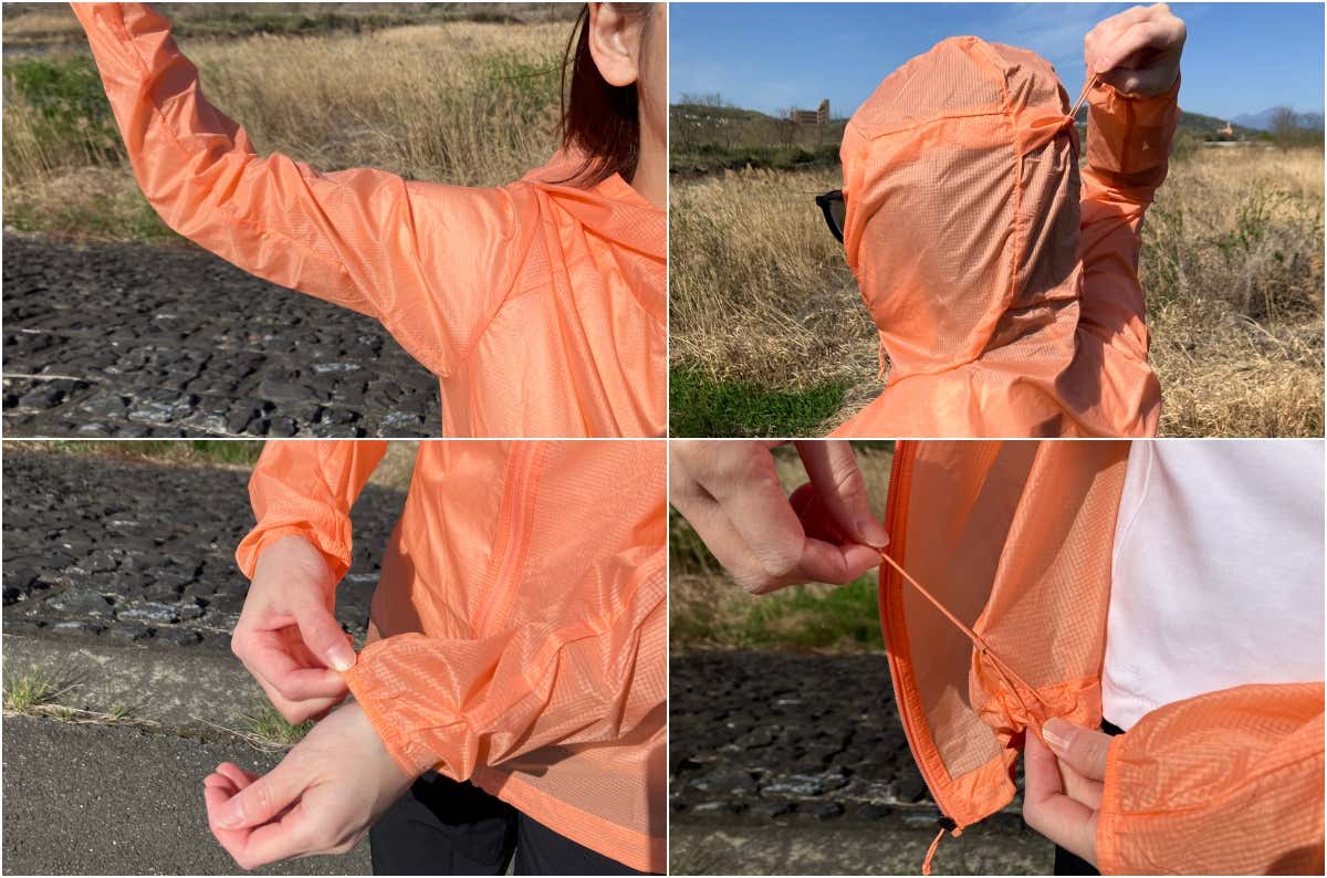 フーディニ・ジャケットのディテール