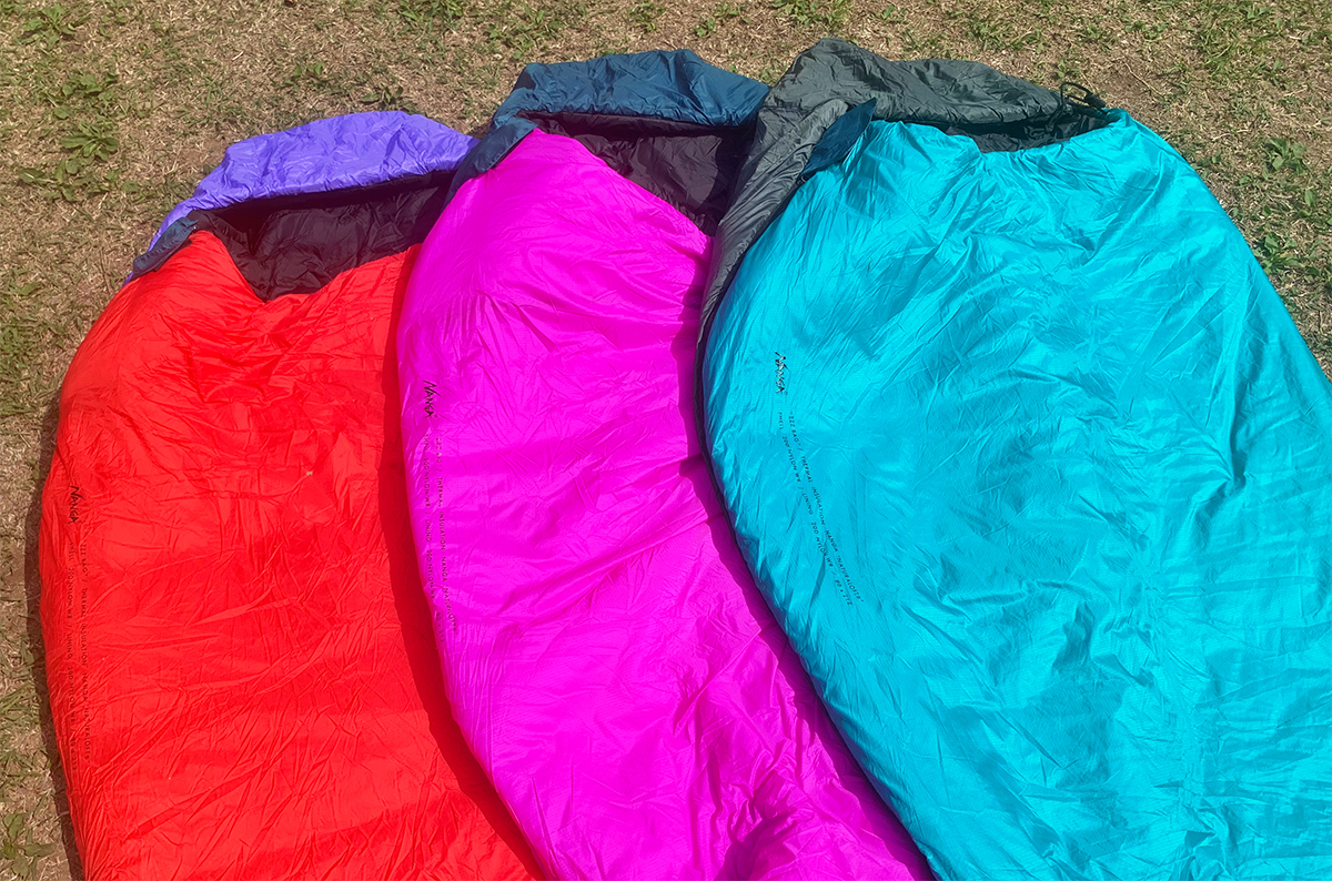ナンガ初の化繊中綿を採用した寝袋「ZZZ BAG」