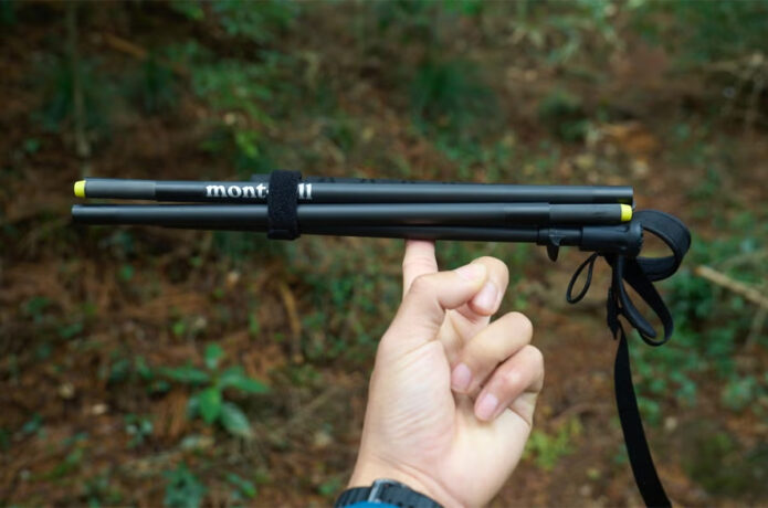 モンベルの超軽量トレッキングポール「カーボンフォールディングポール」