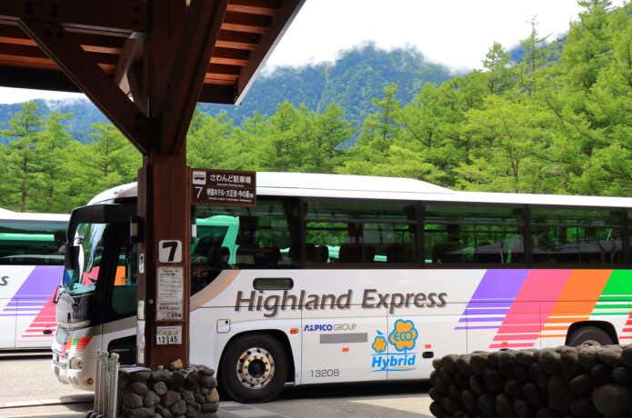 バス乗り場　上高地