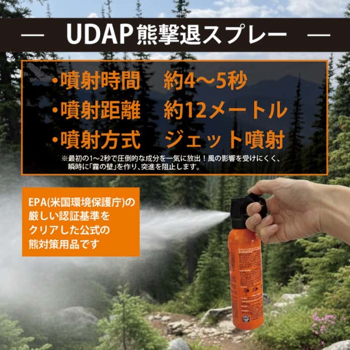 UDAP熊撃退スプレー
