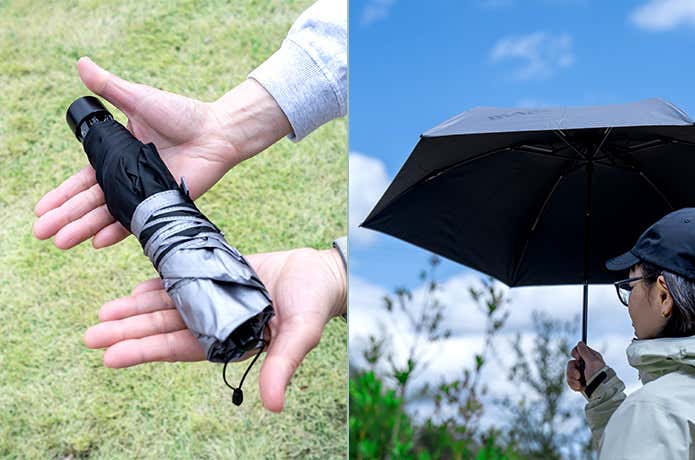 モンベルのトラベル サンブロックアンブレラ 50、55の特長