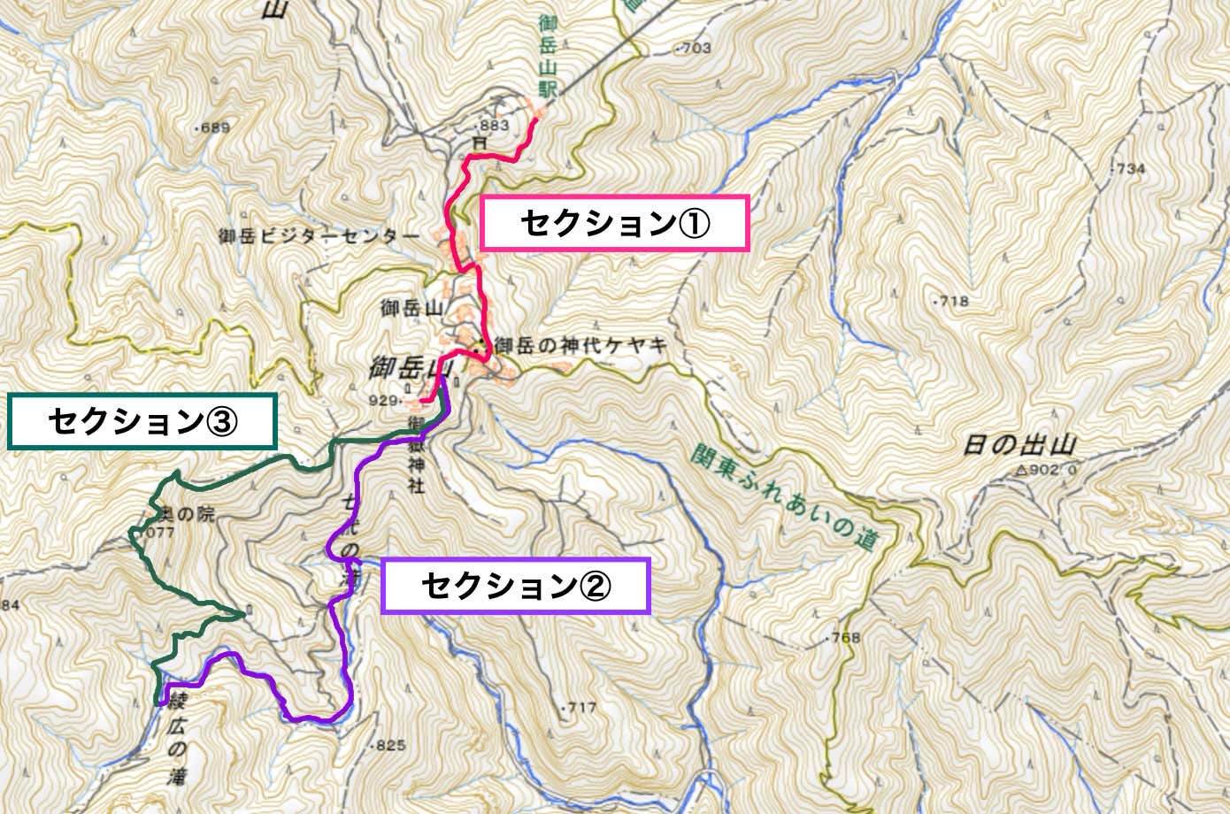 御岳山①MAP