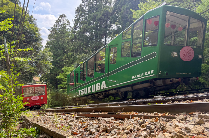 筑波山のケーブルカー