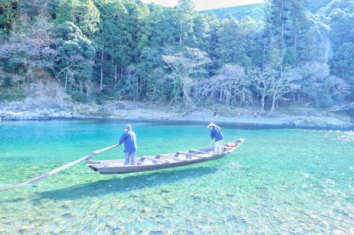 熊野古道大辺路　安居の渡し　